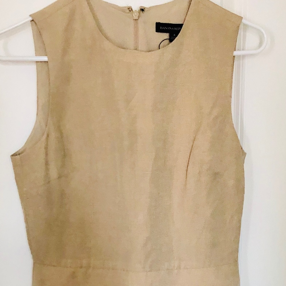 Banana Republic lined linen dress